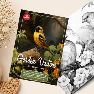 Garden Visitors Coloring Book