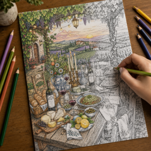 Al Fresco Dinner in Tuscany