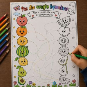 Pas die vrugte bymekaar